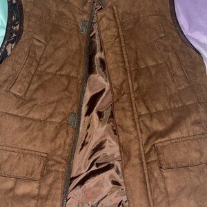 Children's Quilted Brown Vest